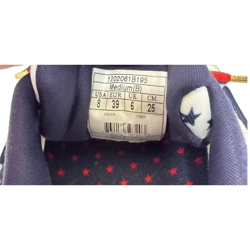 Brooks Launch 3 Running Shoes Womens 8 White Navy Red Excellent Stars Patriotic - Picture 8 of 8